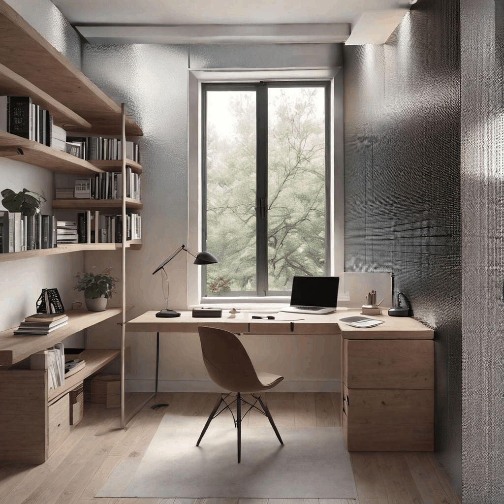 AI Study Room Design - Walls